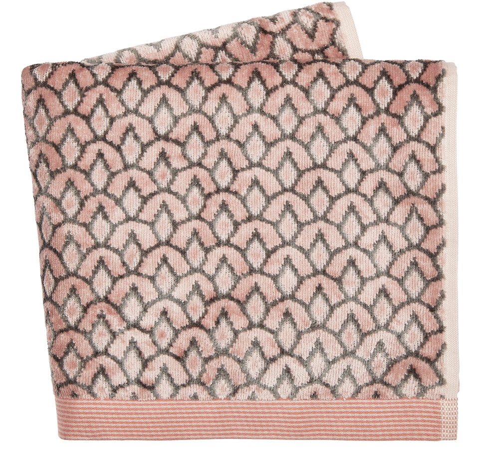 Ted Baker Wave Geo Soft Pink Towel